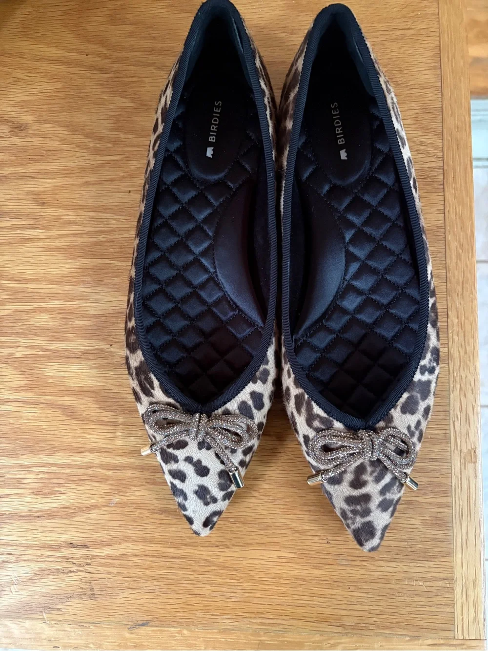 New birdies leopard print goldfinch flats